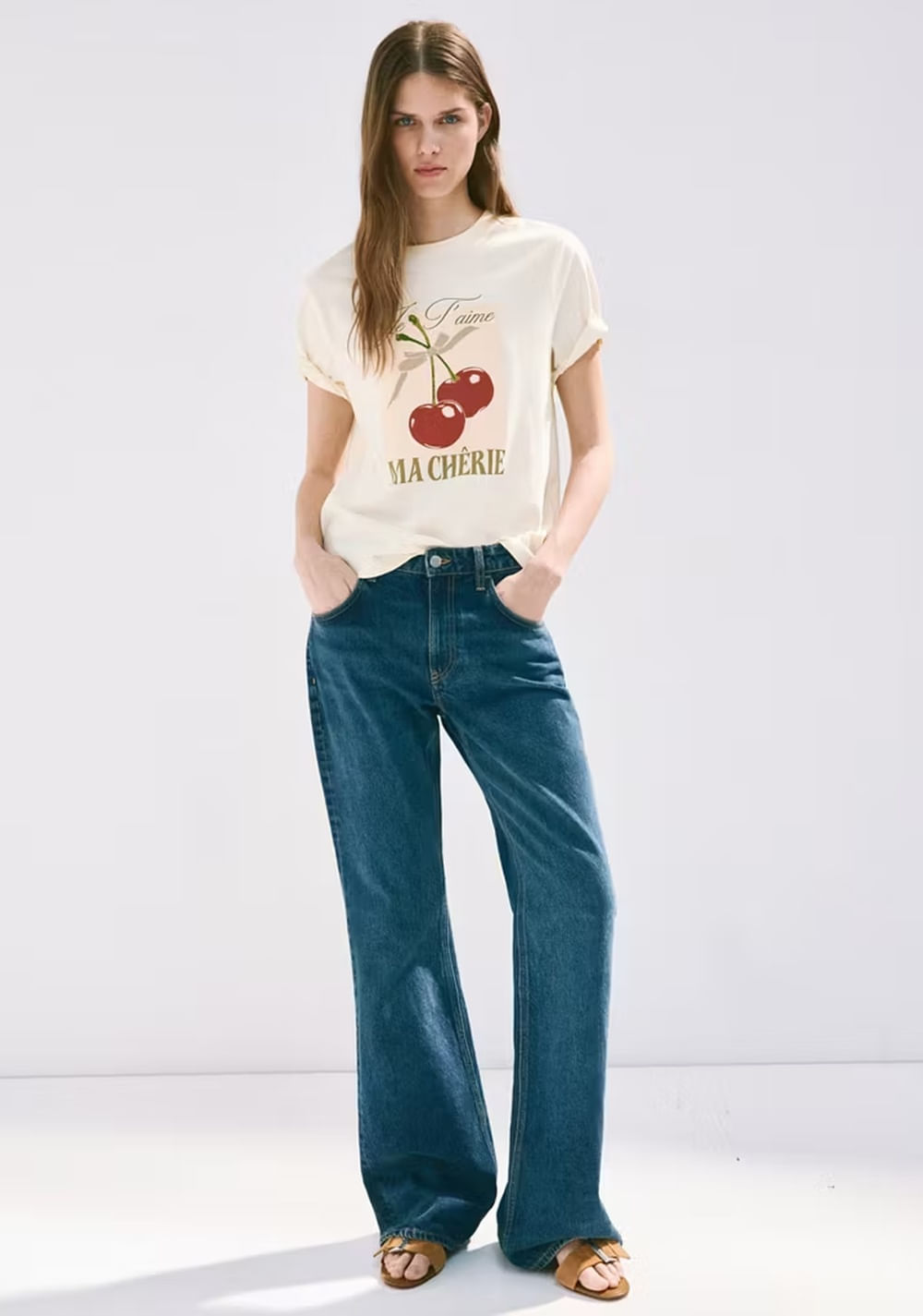Camiseta Algodón Estampada Mango 2