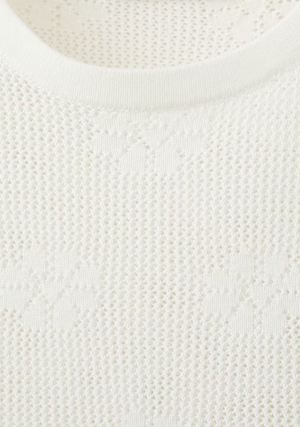 Camiseta Crochet Semitransparente Flores Mango 5