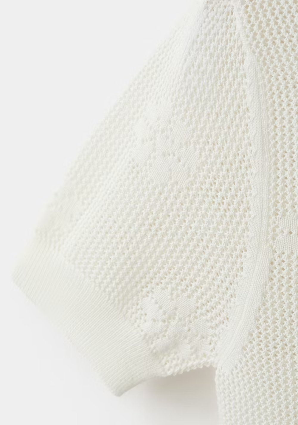 Camiseta Crochet Semitransparente Flores Mango 6