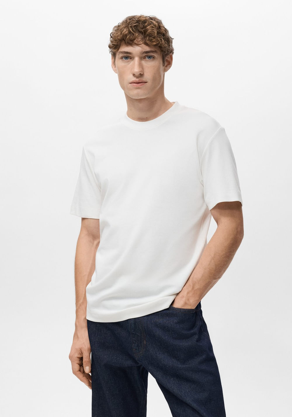 Camiseta Medium Weight Regular Fit Mango Imagen Principal
