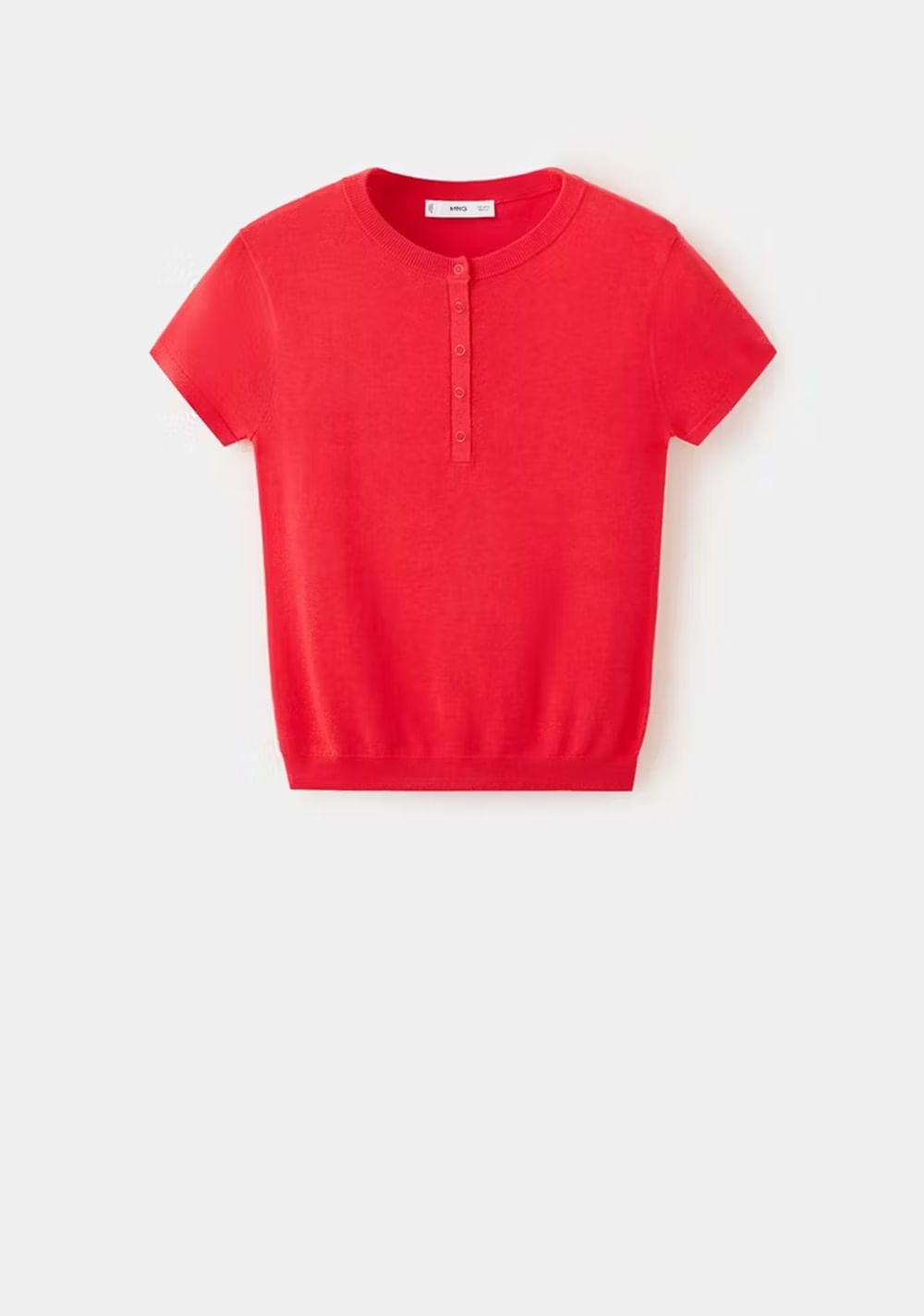 Camiseta Punto Fino Manga Corta Mango 7