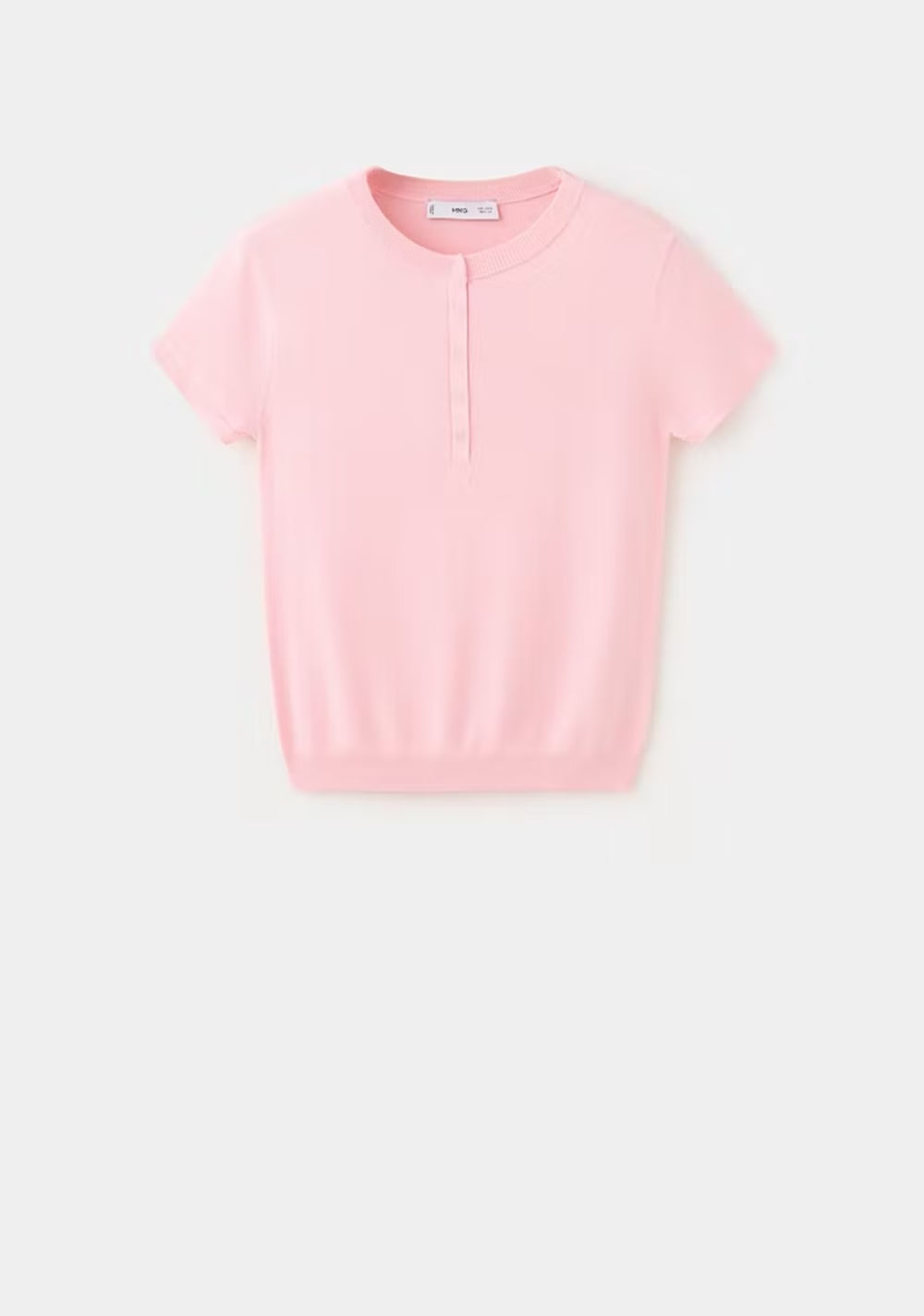 Camiseta Punto Fino Manga Corta Mango 8