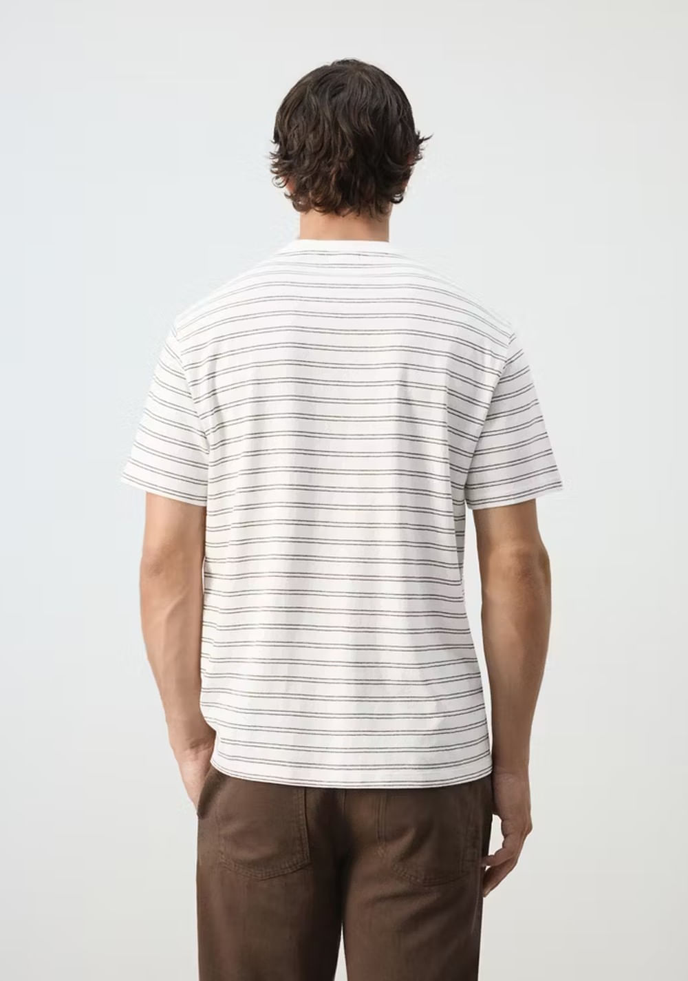 Camiseta Regular Fit Mezcla Algodón Lino Mango 3