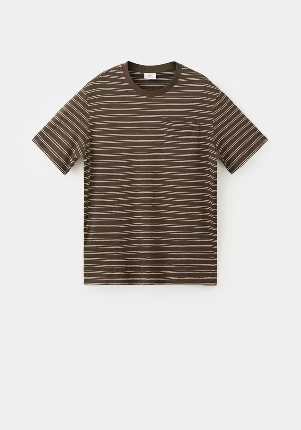 Camiseta Regular Fit Mezcla Algodón Lino Mango 8