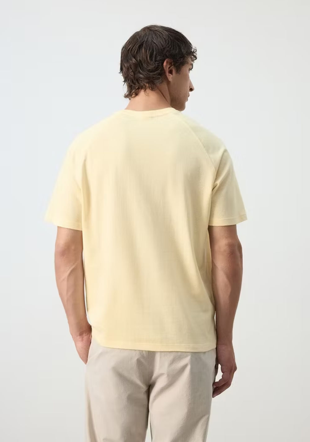 Camiseta Relaxed Fit Mezcla Algodón Lino Mango 3