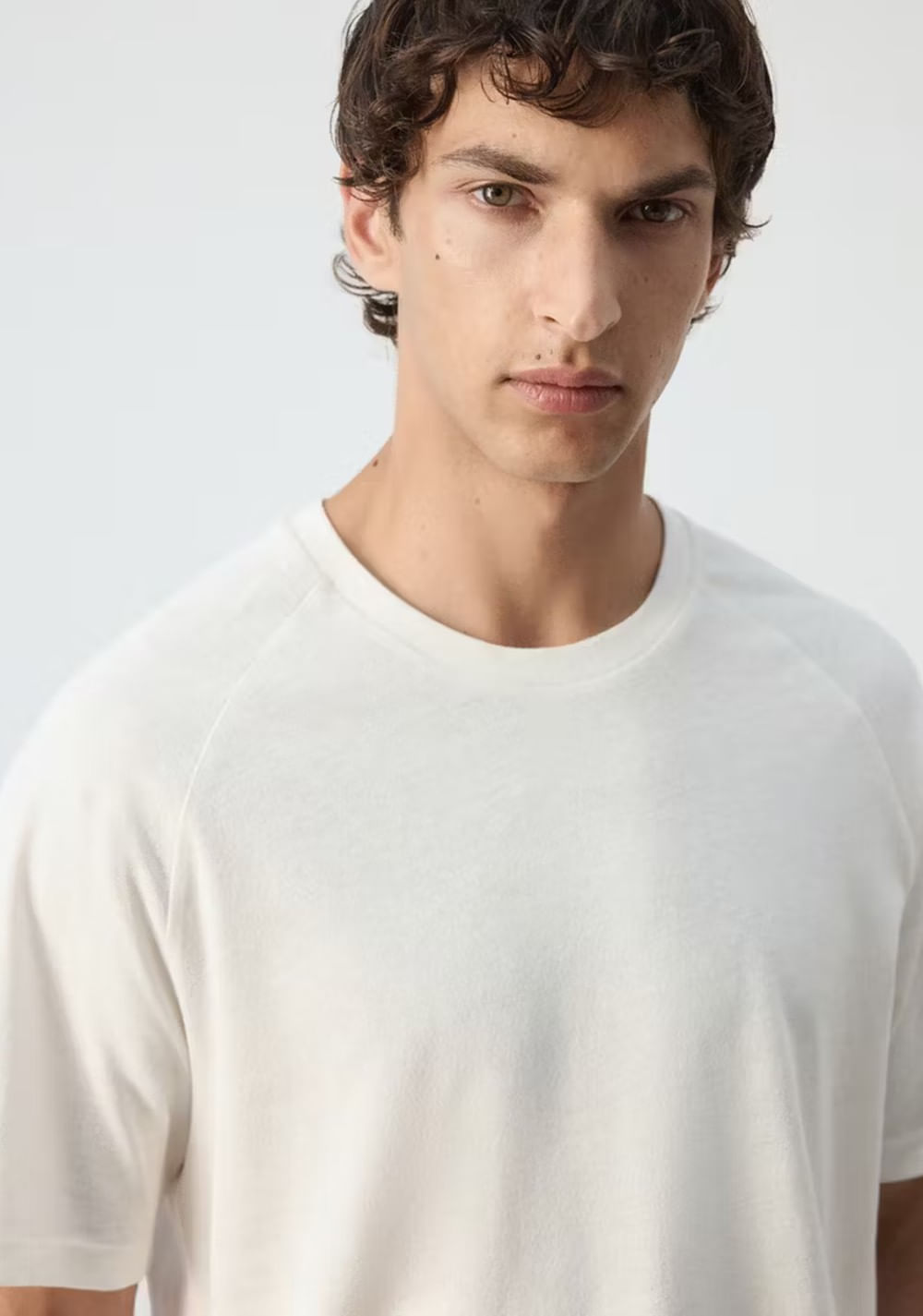 Camiseta Relaxed Fit Mezcla Algodón Lino Mango 4