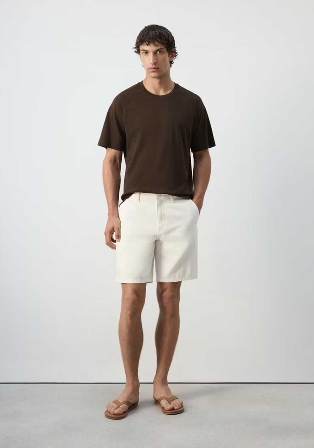 Camiseta Relaxed Fit Mezcla Algodón Lino Mango 2