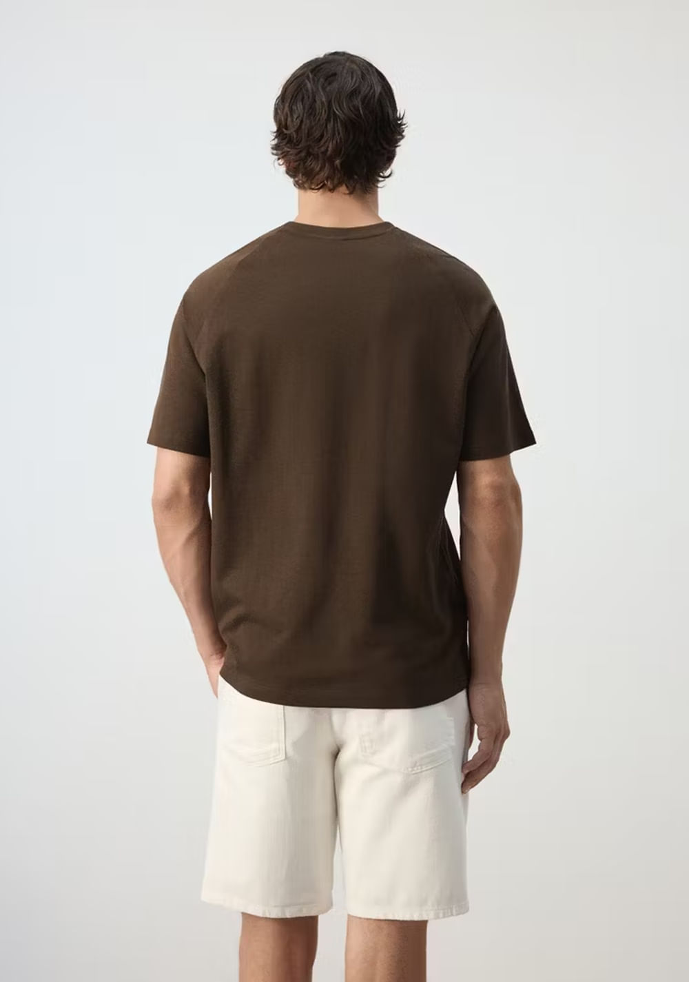 Camiseta Relaxed Fit Mezcla Algodón Lino Mango 3