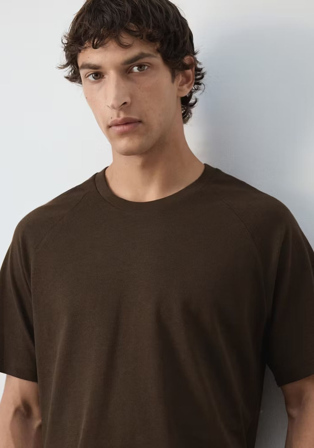 Camiseta Relaxed Fit Mezcla Algodón Lino Mango 4