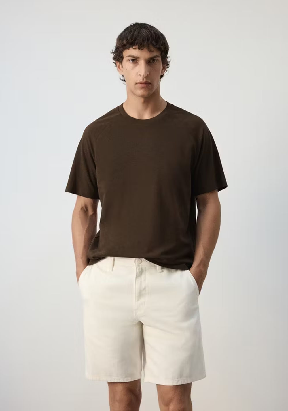 Camiseta Relaxed Fit Mezcla Algodón Lino Mango Imagen Principal
