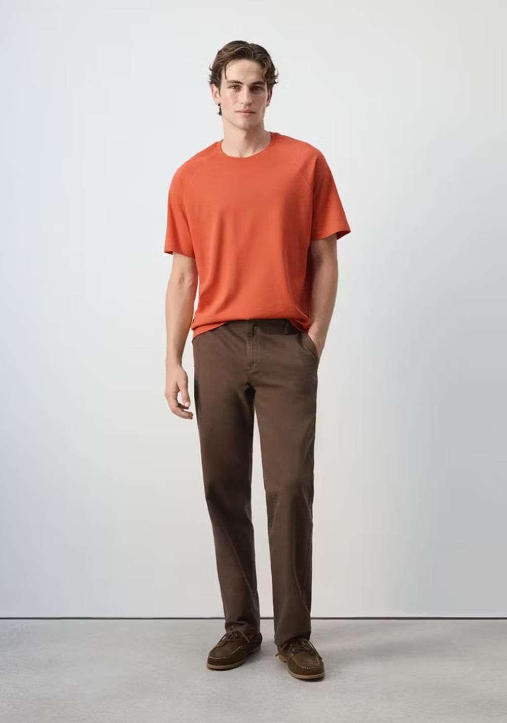 Camiseta Relaxed Fit Mezcla Algodón Lino Mango 2