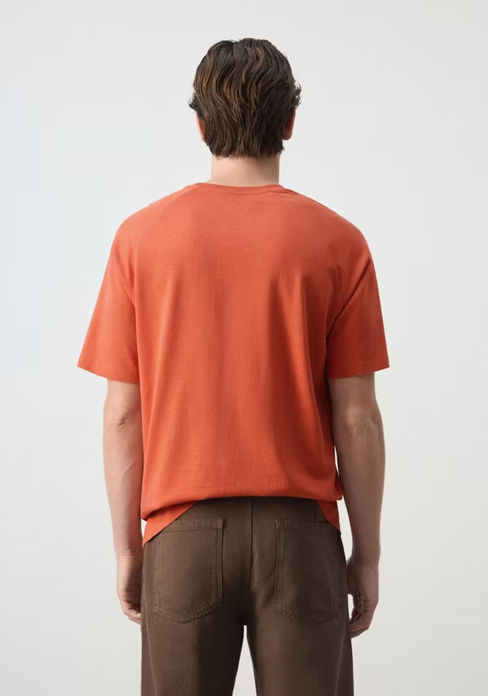Camiseta Relaxed Fit Mezcla Algodón Lino Mango 3