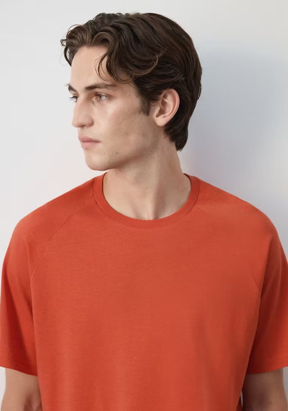 Camiseta Relaxed Fit Mezcla Algodón Lino Mango 4