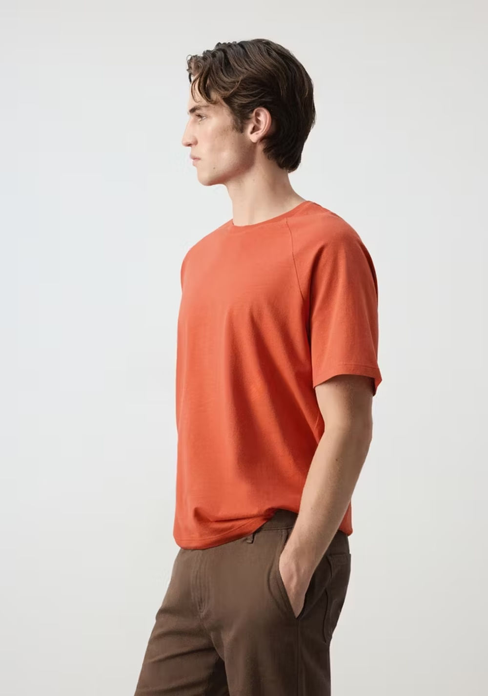 Camiseta Relaxed Fit Mezcla Algodón Lino Mango 5