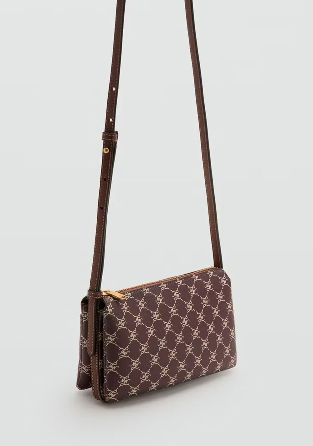 Cartera Bandolera Estampado Logo Mango 3