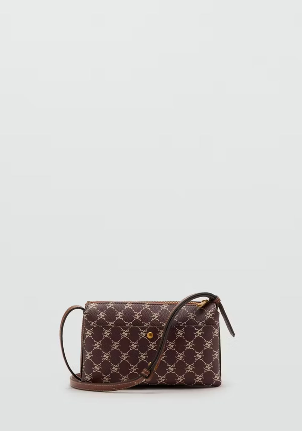 Cartera Bandolera Estampado Logo Mango