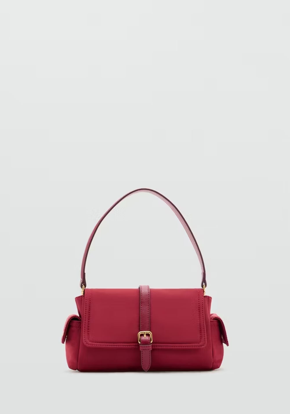 Cartera de Hombro Bolsillos Hebilla Mango