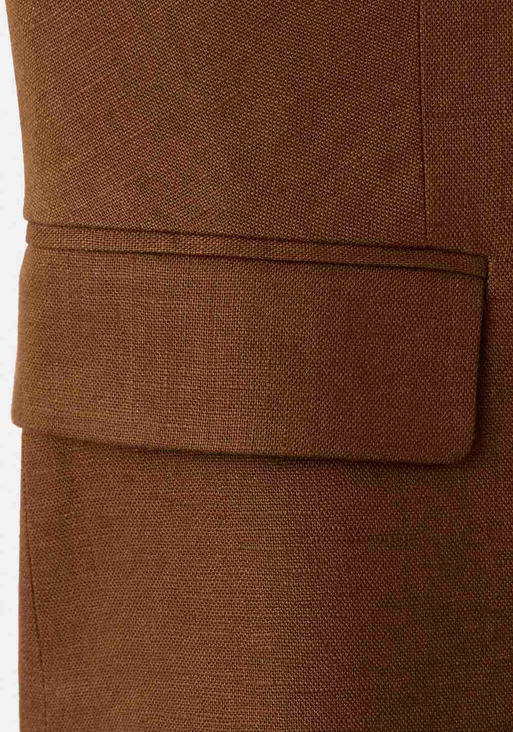 Chaleco Traje Lino Mango 4