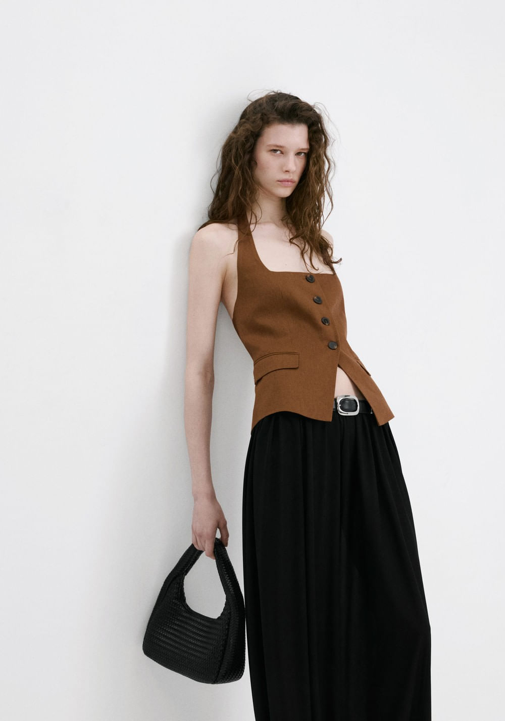 Chaleco Traje Lino Mango 5