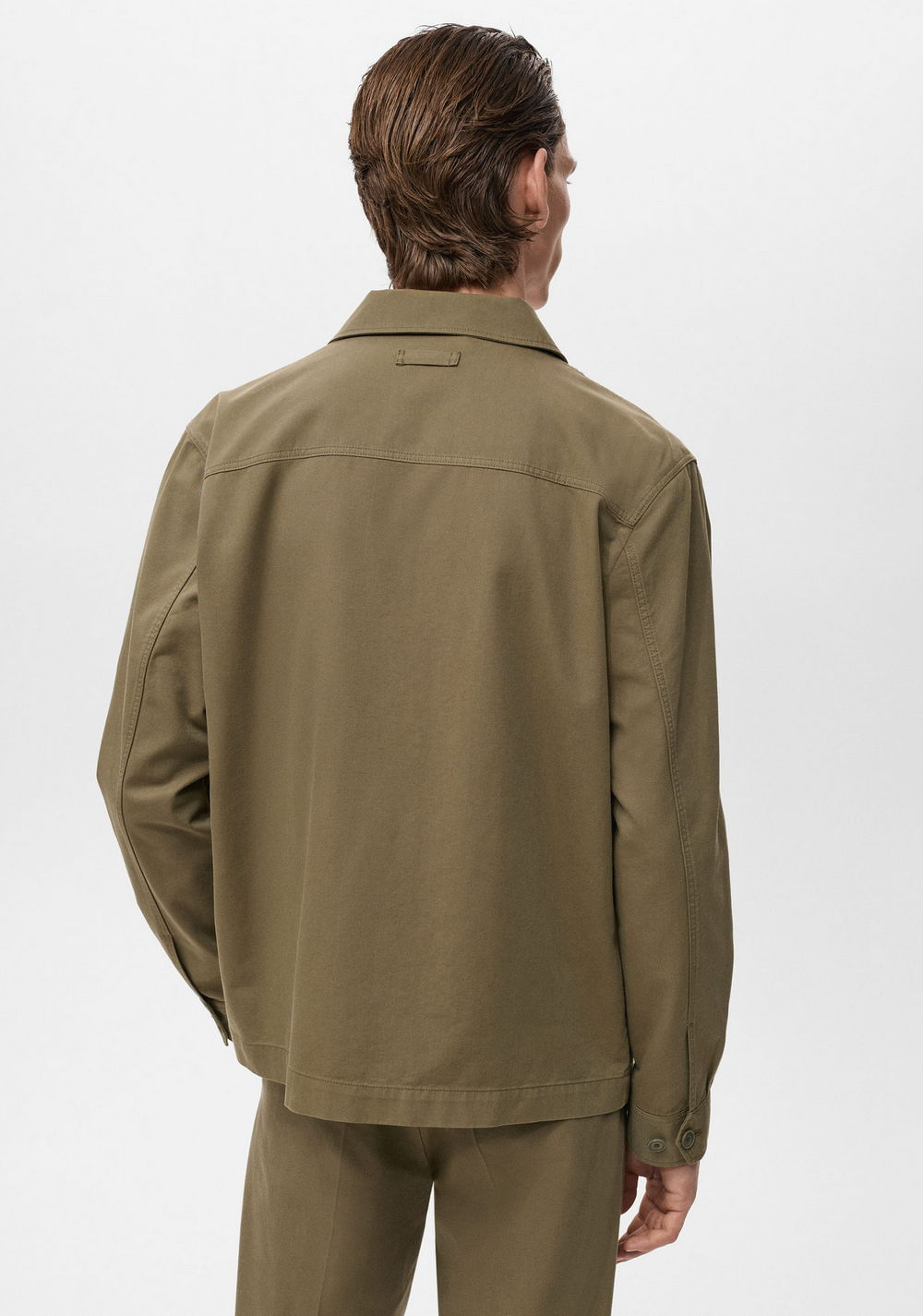 Chaqueta de Algodón Lyocell con Bolsillos Mango 3