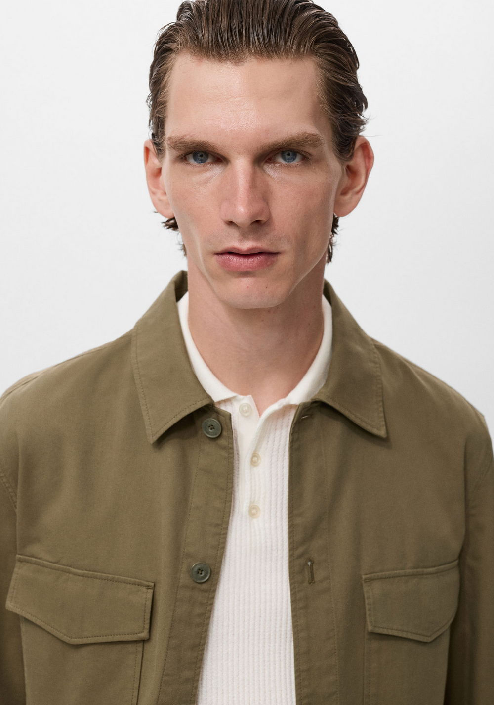 Chaqueta de Algodón Lyocell con Bolsillos Mango 5