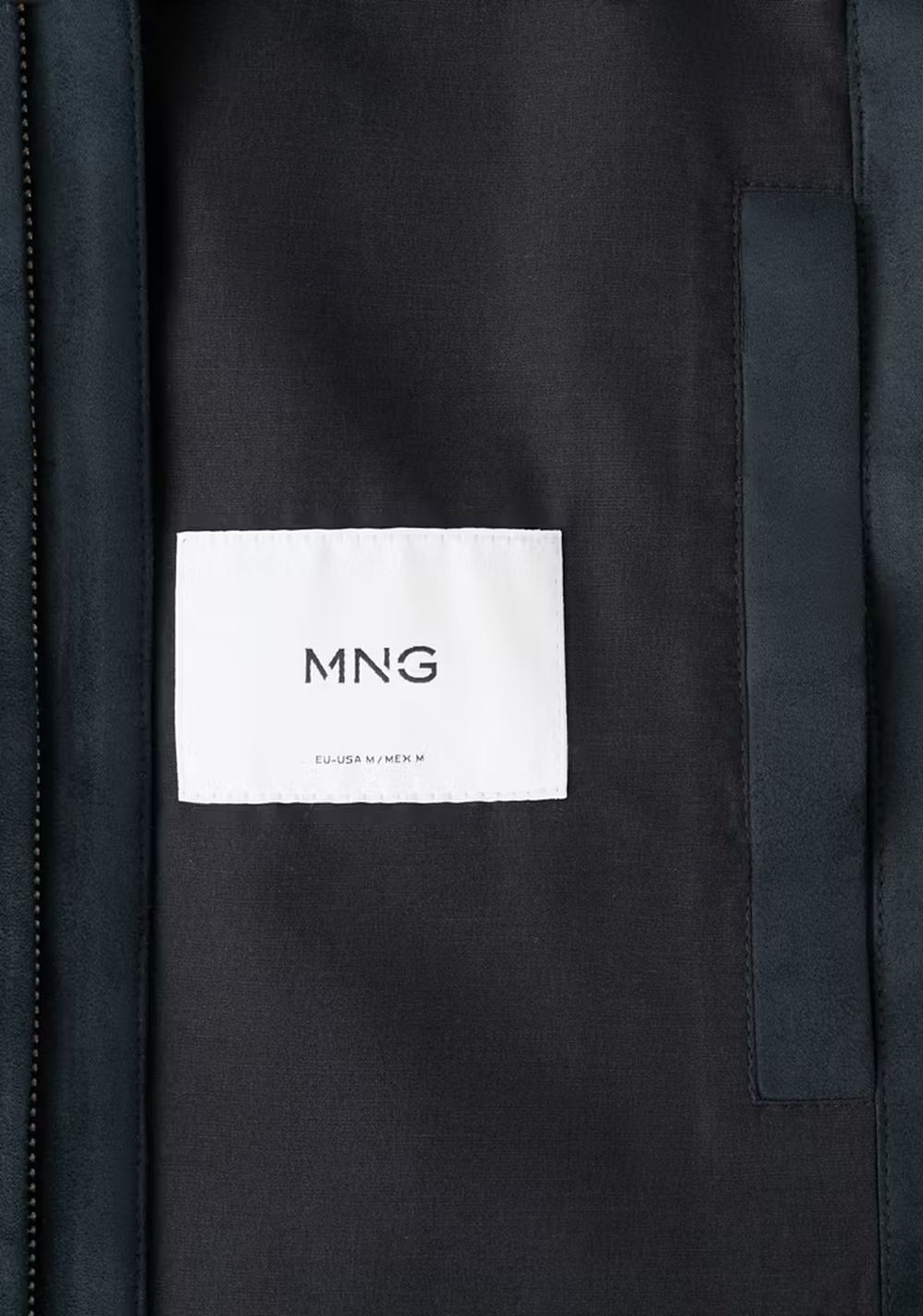 Chaqueta Bomber Efecto Ante Mango 7