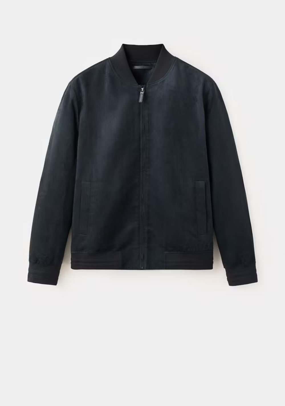 Chaqueta Bomber Efecto Ante Mango 8