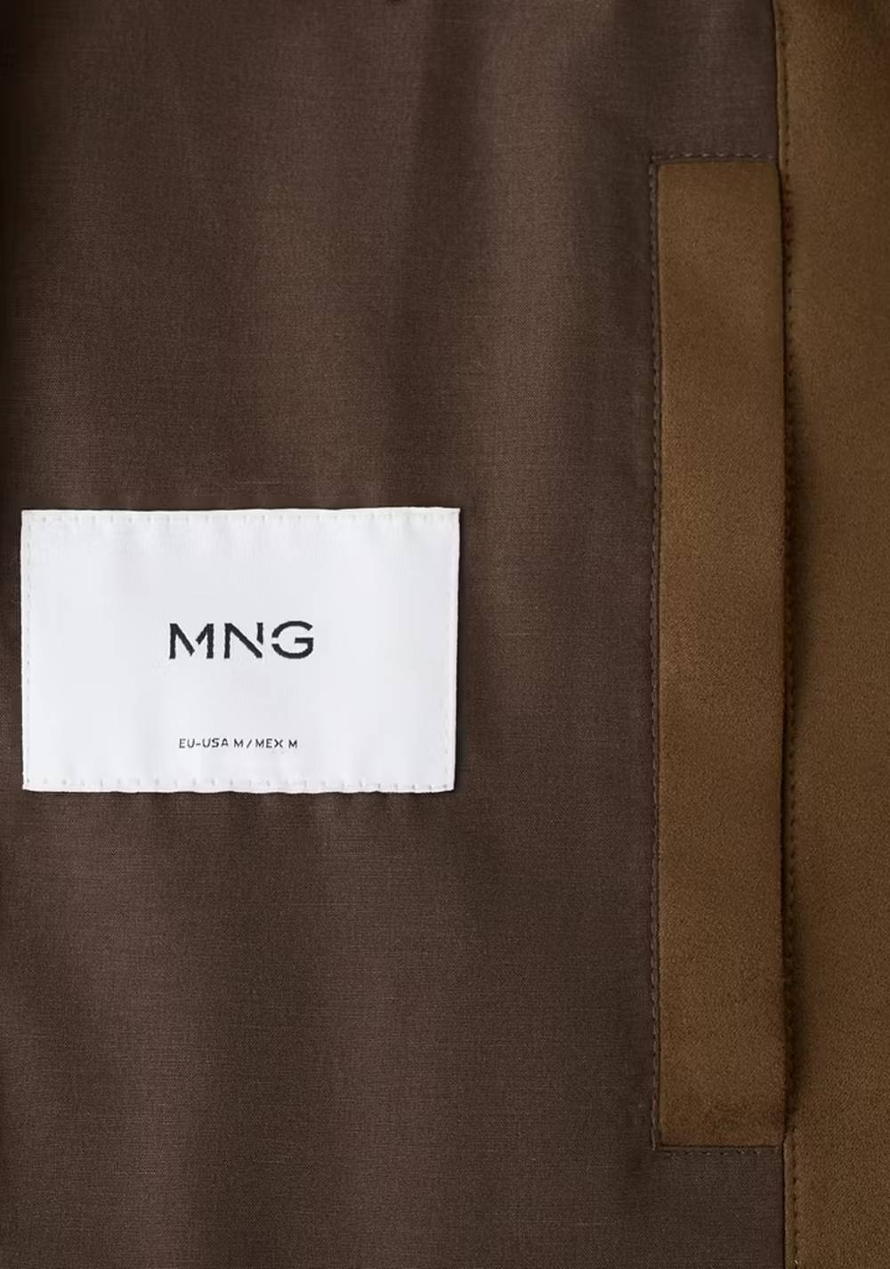 Chaqueta Bomber Efecto Ante Mango 8