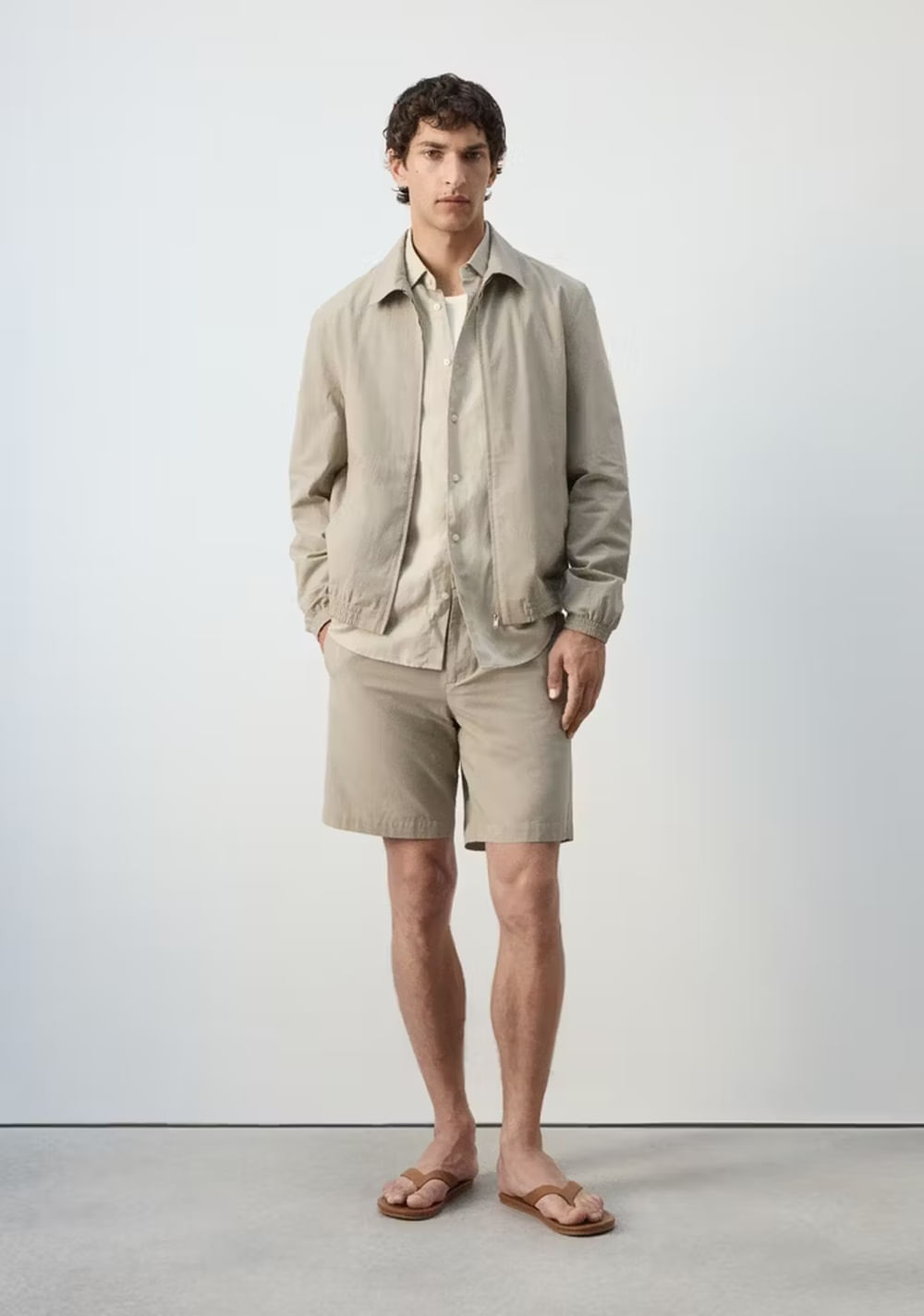 Chaqueta Micro Cuadros 100% Algodón Mango 2
