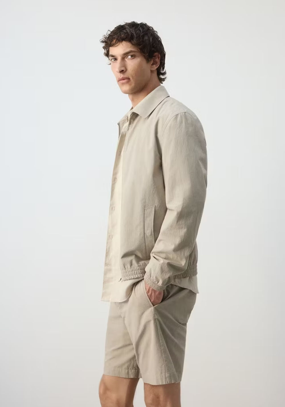 Chaqueta Micro Cuadros 100% Algodón Mango 5