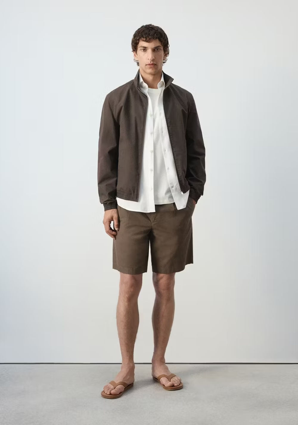 Chaqueta Recta Algodón Lyocell Mango 2