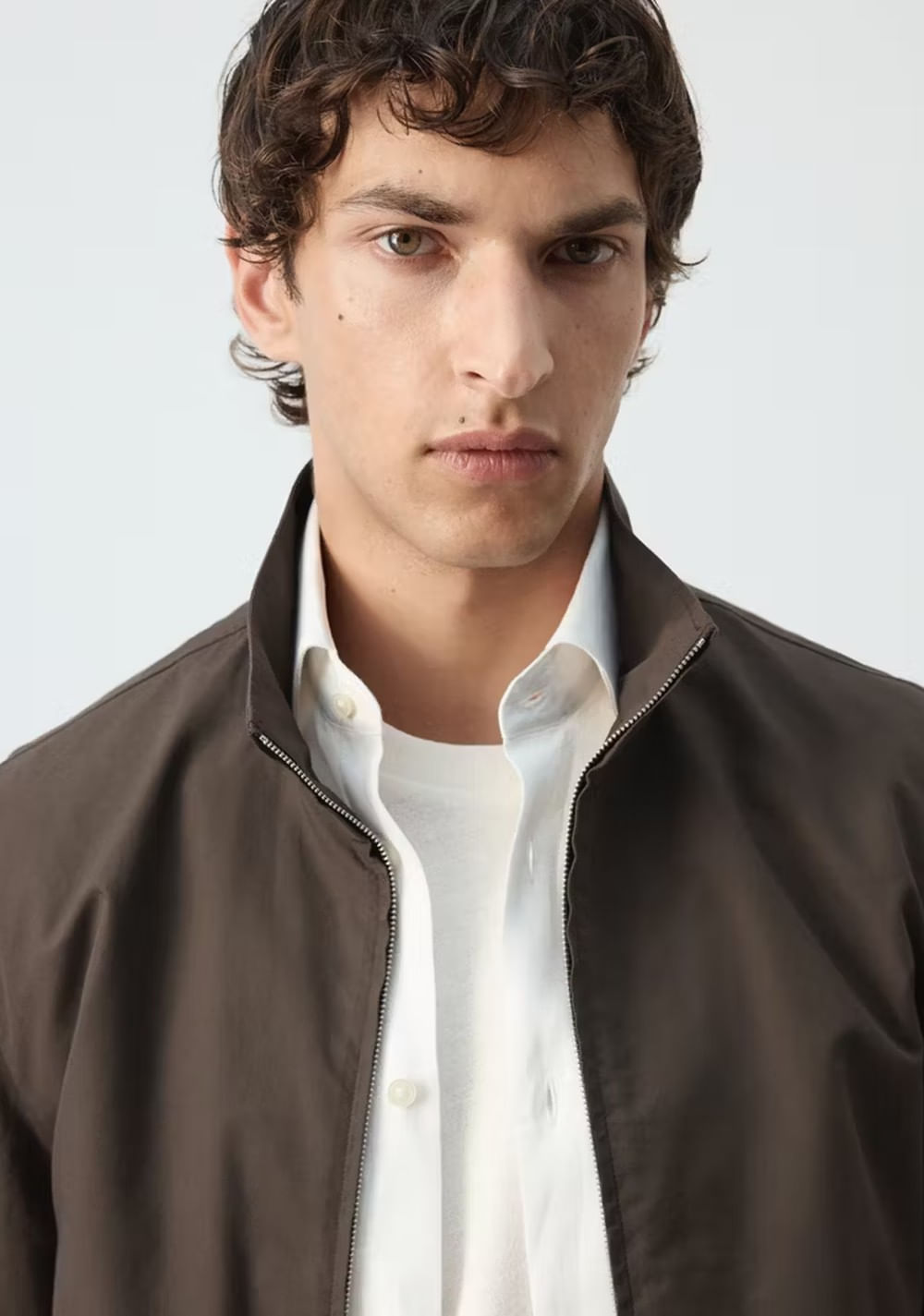 Chaqueta Recta Algodón Lyocell Mango 4