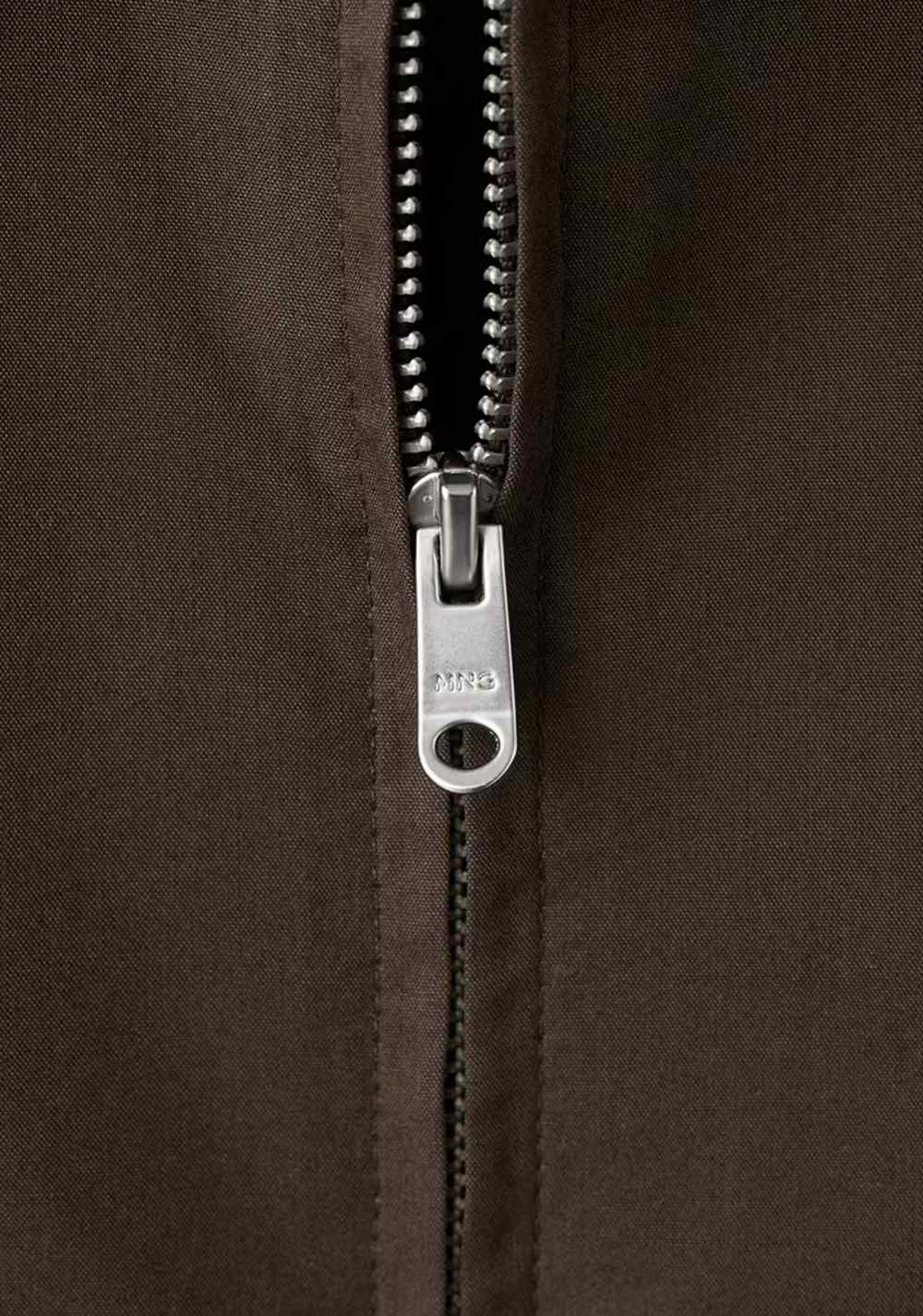 Chaqueta Recta Algodón Lyocell Mango 6