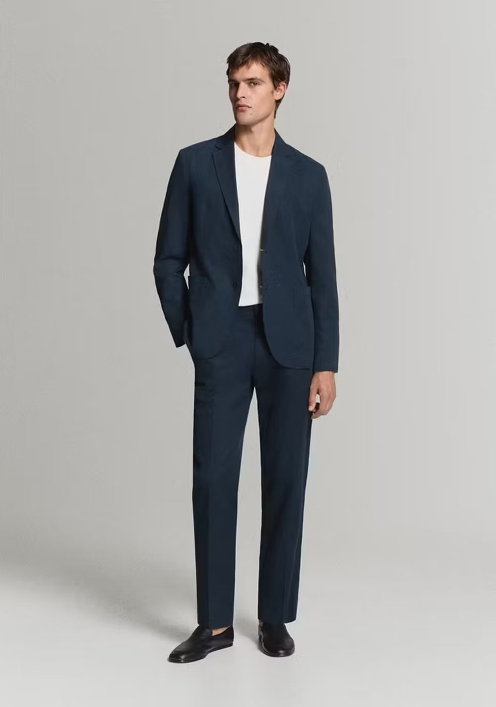 Chaqueta Traje Slim Fit Lino Lyocell Mango 2