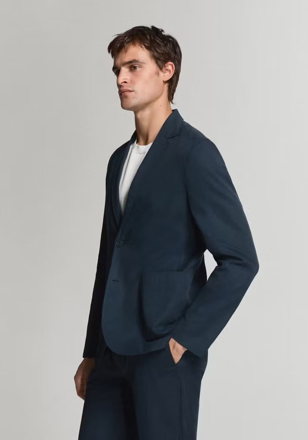 Chaqueta Traje Slim Fit Lino Lyocell Mango 6