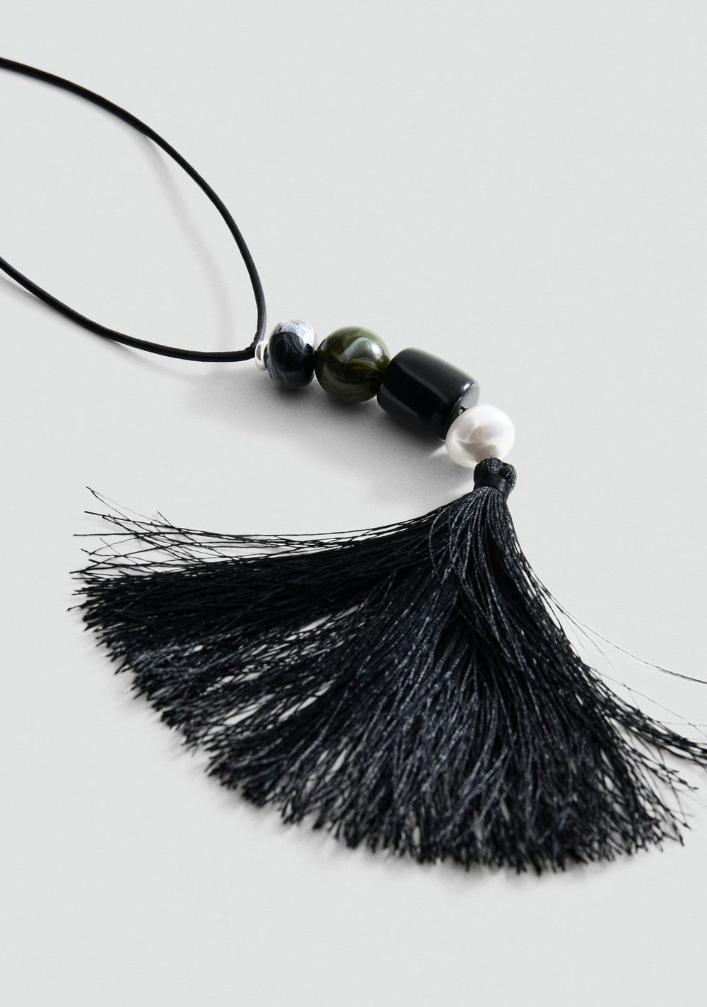Collar Abalorios Flecos Mango 2