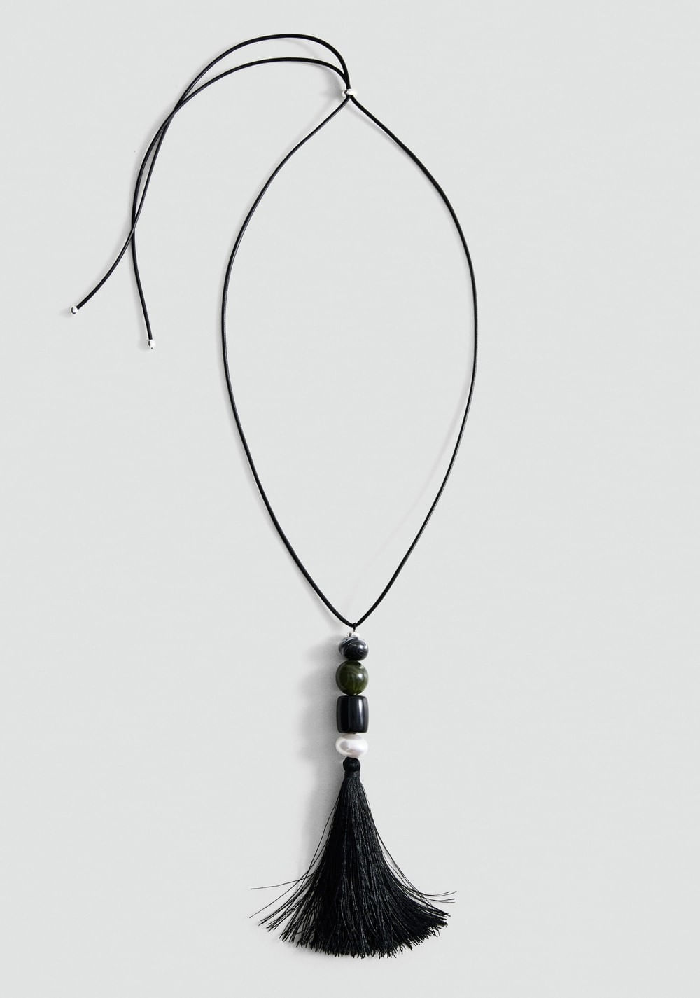 Collar Abalorios Flecos Mango Imagen Principal