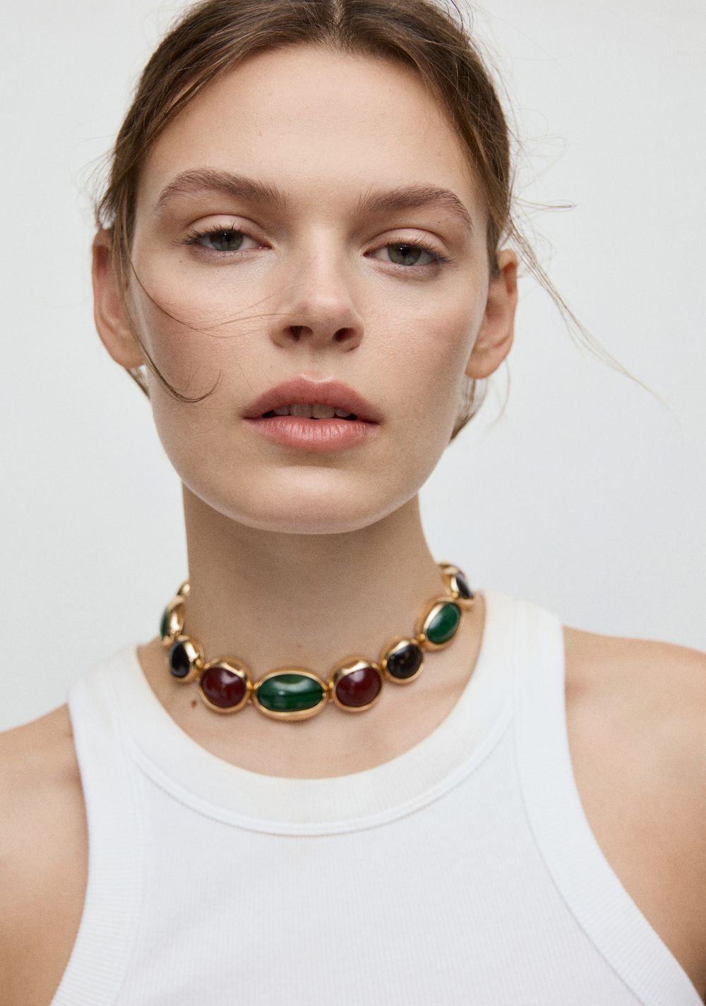 Collar Abalorios Resina Combinados Mango 5