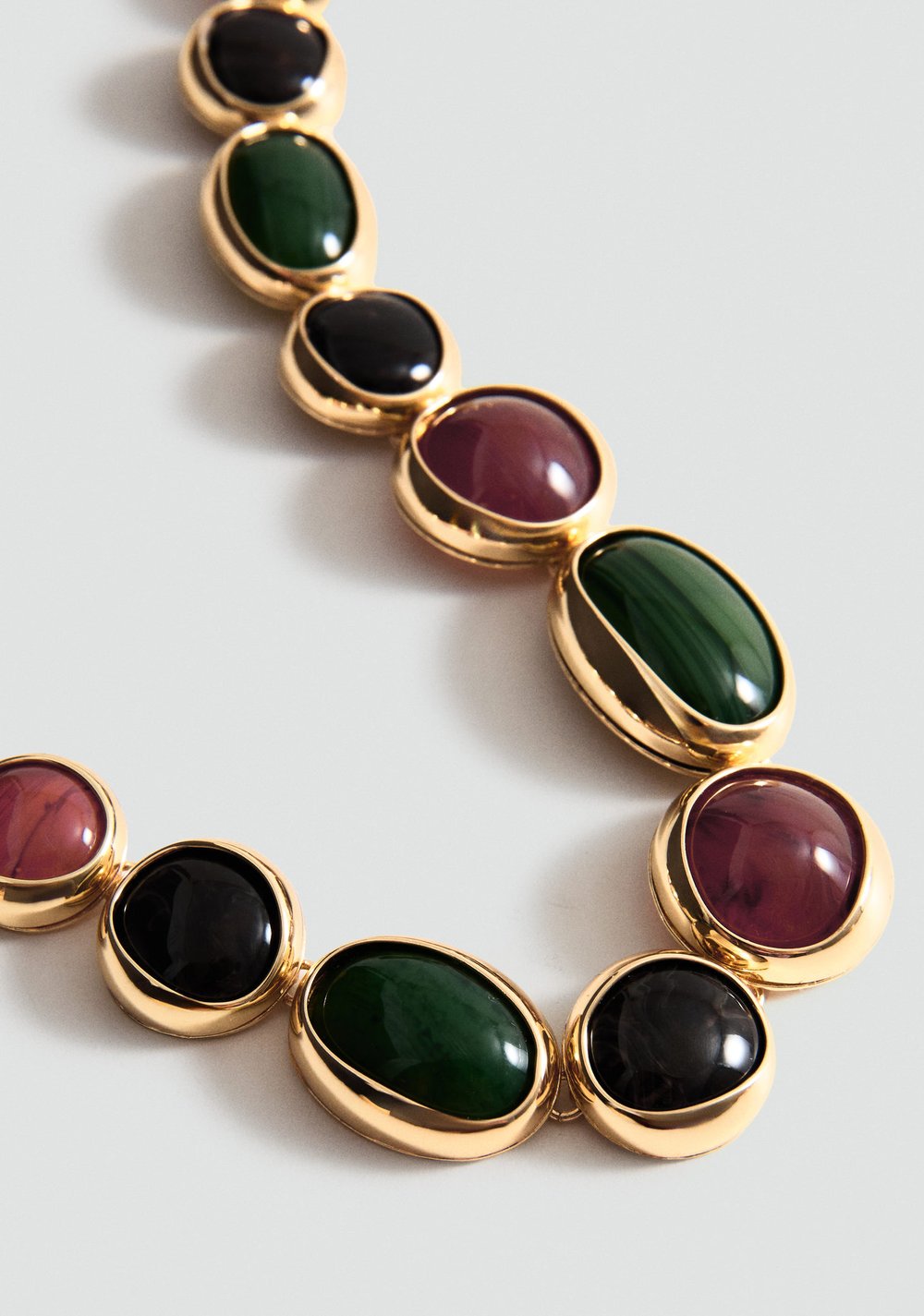 Collar Abalorios Resina Combinados Mango 2