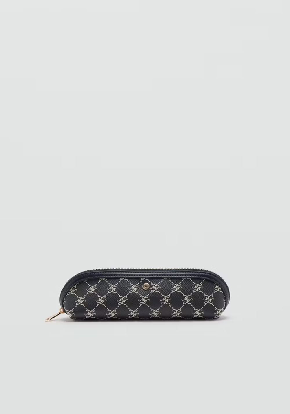 Estuche Cierre Estampado Logo Mango