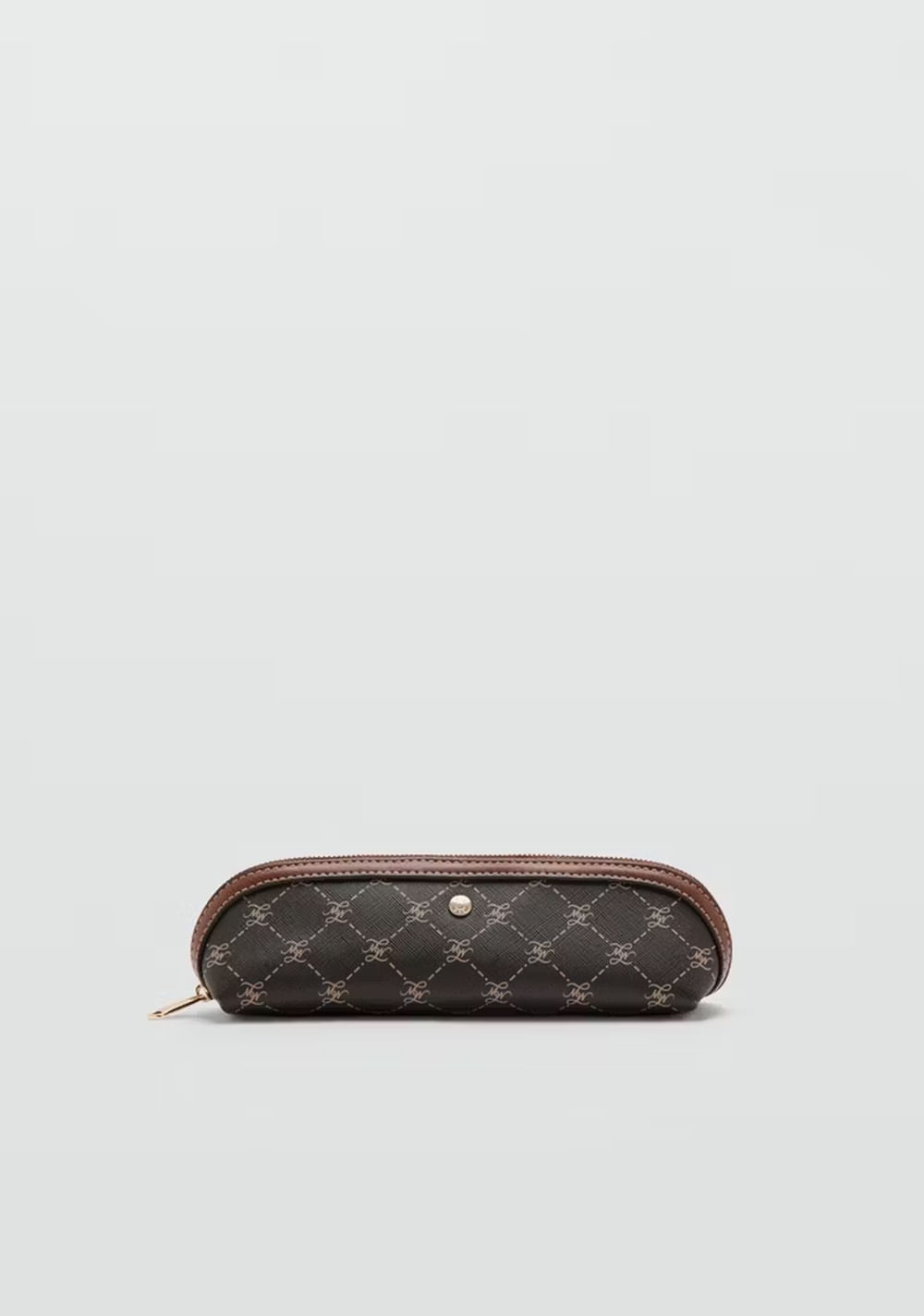 Estuche Cierre Estampado Logo Mango