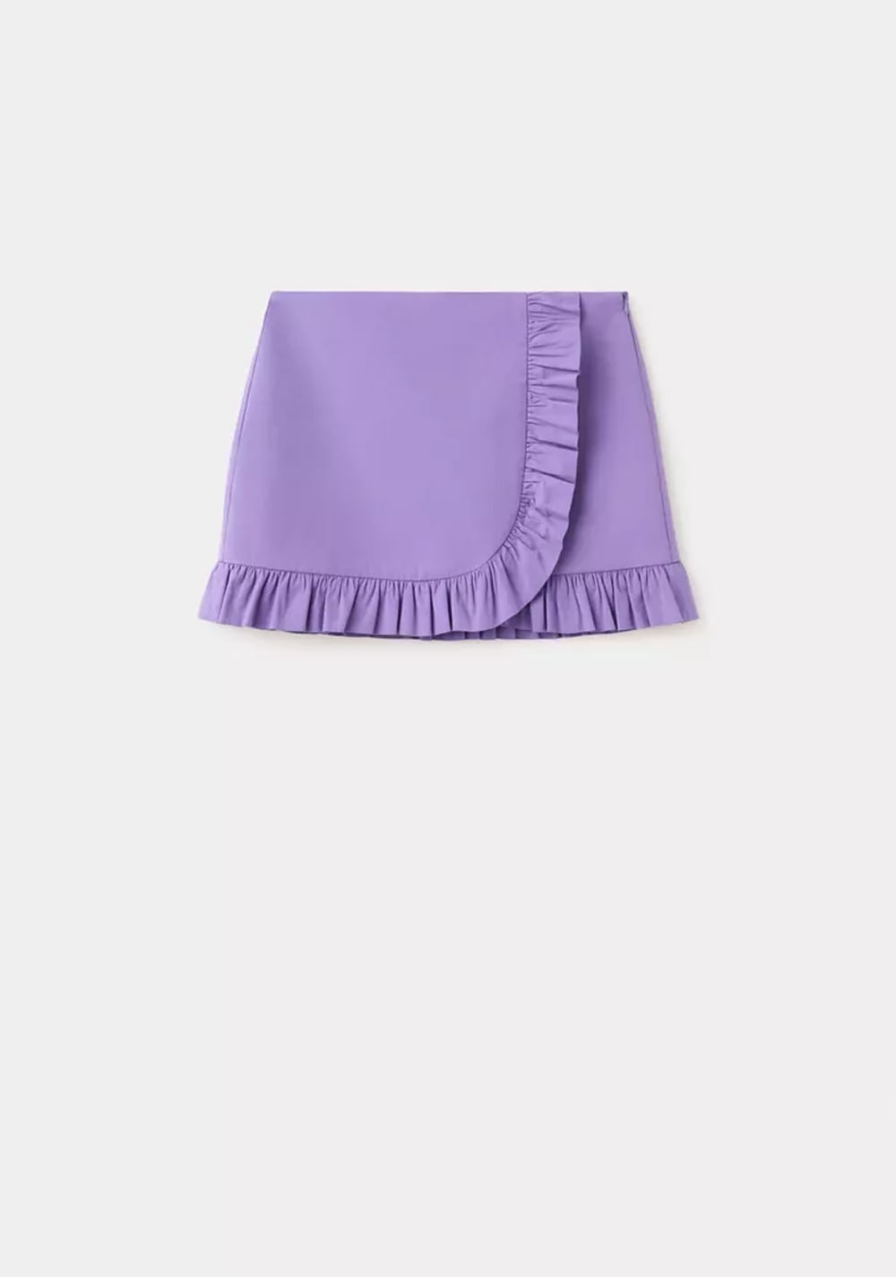 Falda Corta Volantes Mango 6