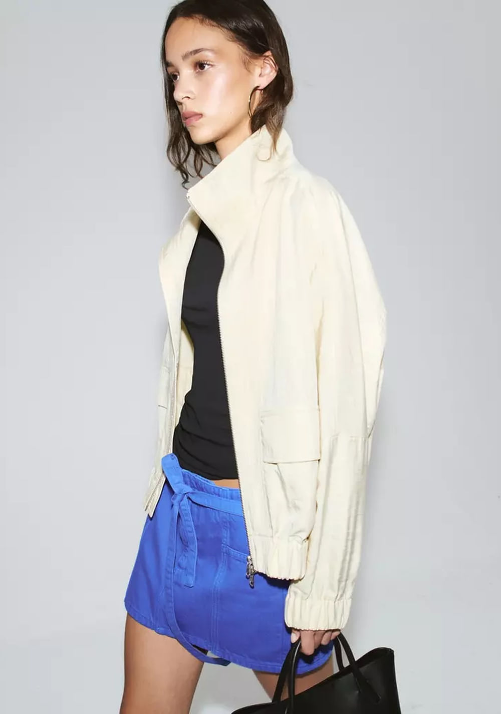 Falda Denim Cinturón Mango 4