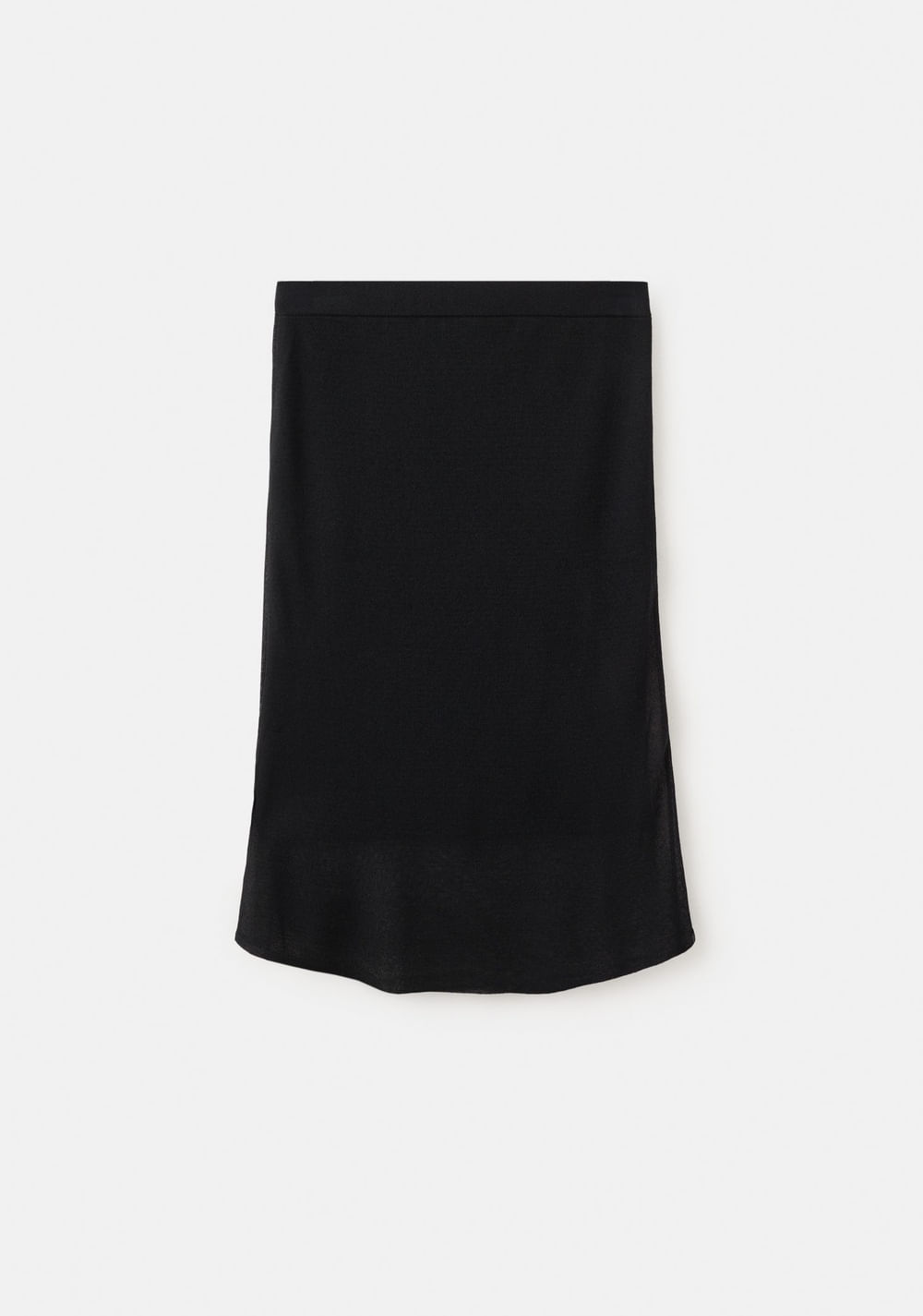 Falda Midi Punto Mango 6