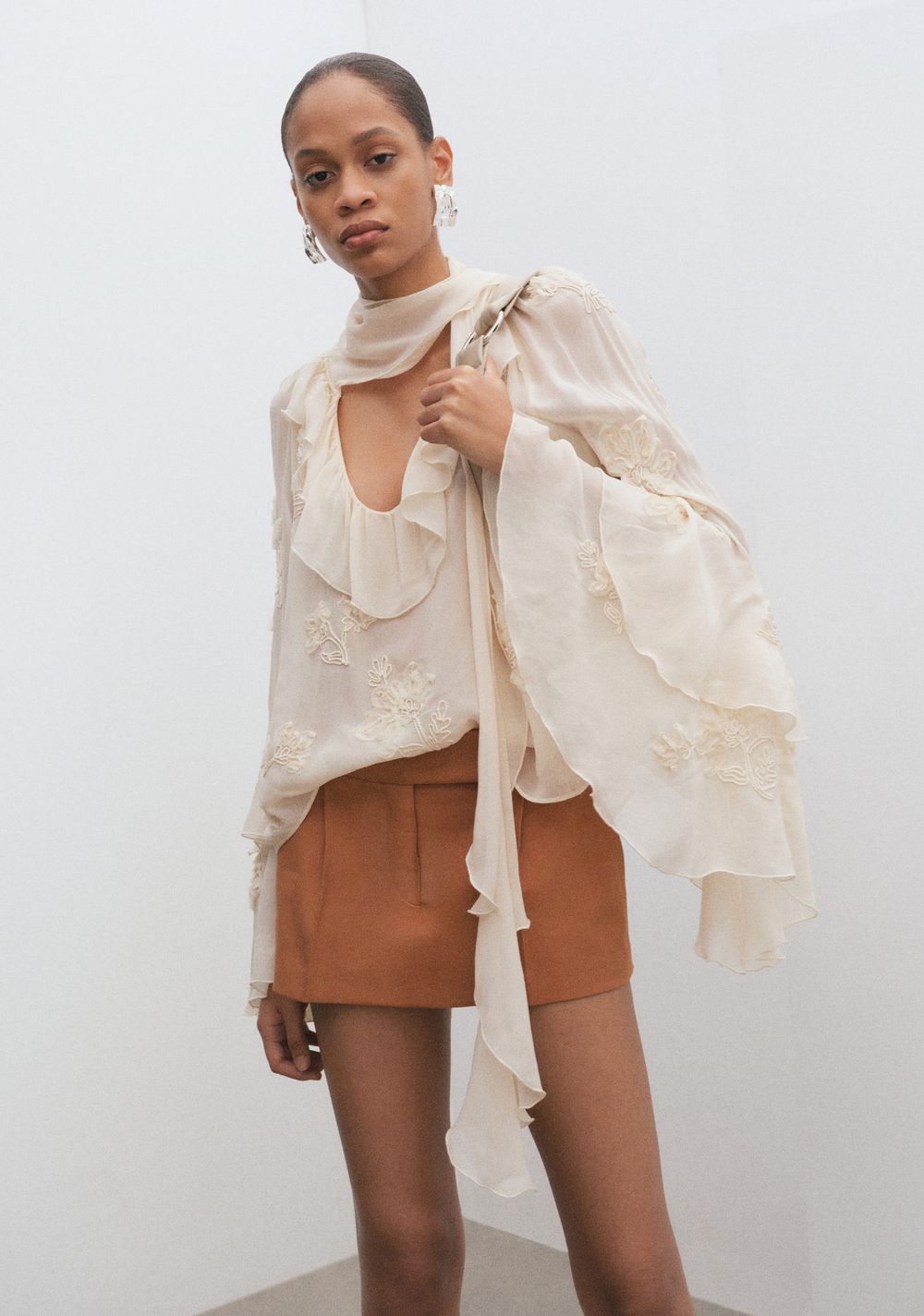 Falda-short Mango 6