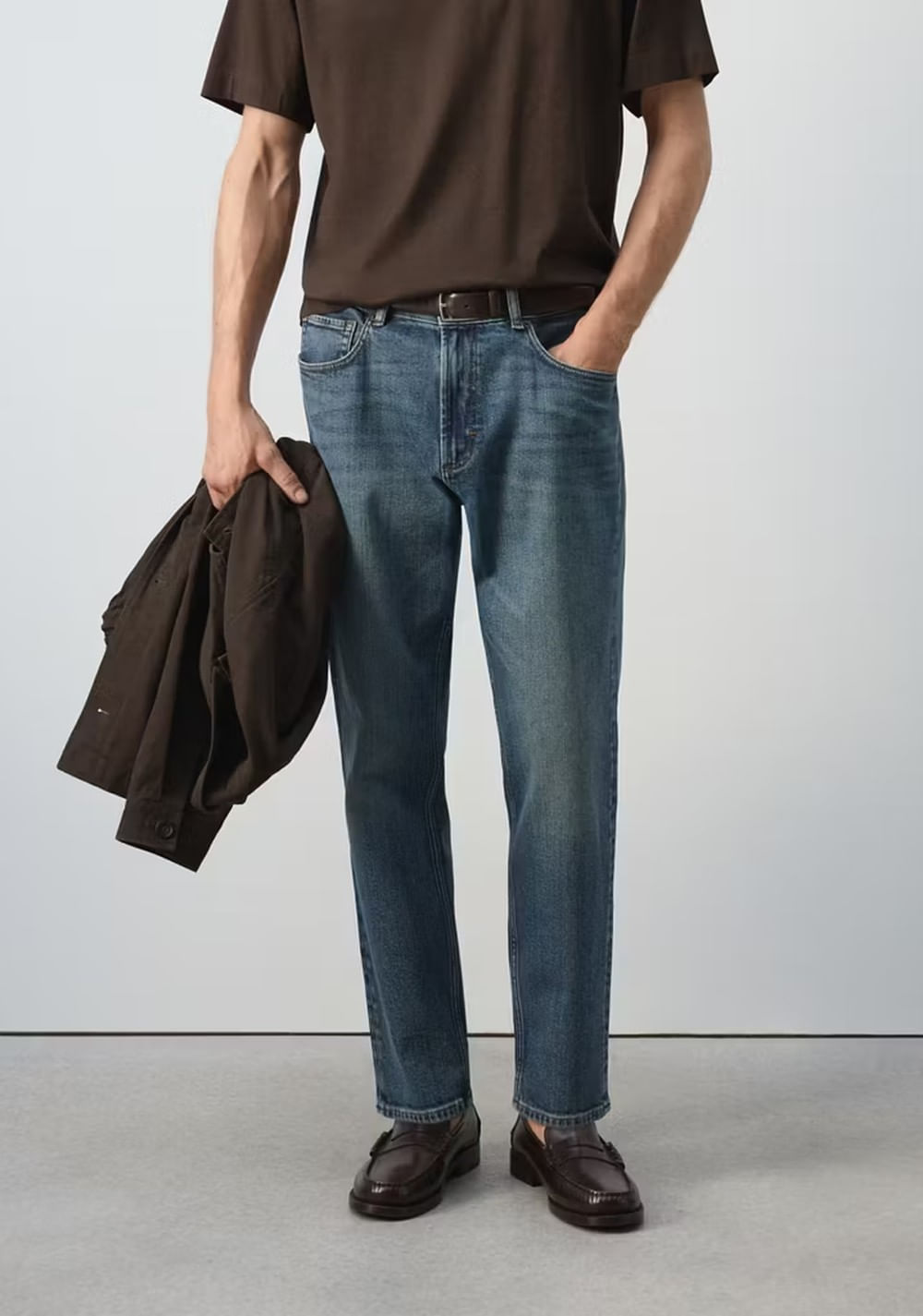 Jeans Ben Cropped Tapered Fit Mango Imagen Principal
