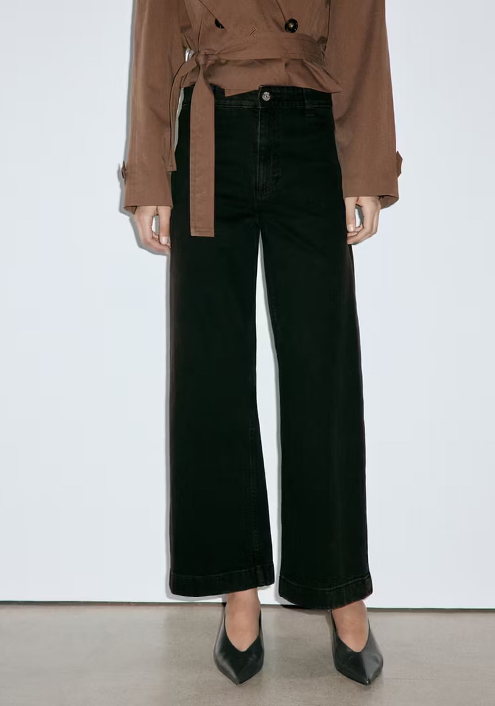 Jeans Catherin Culotte Tiro Alto Mango Imagen Principal