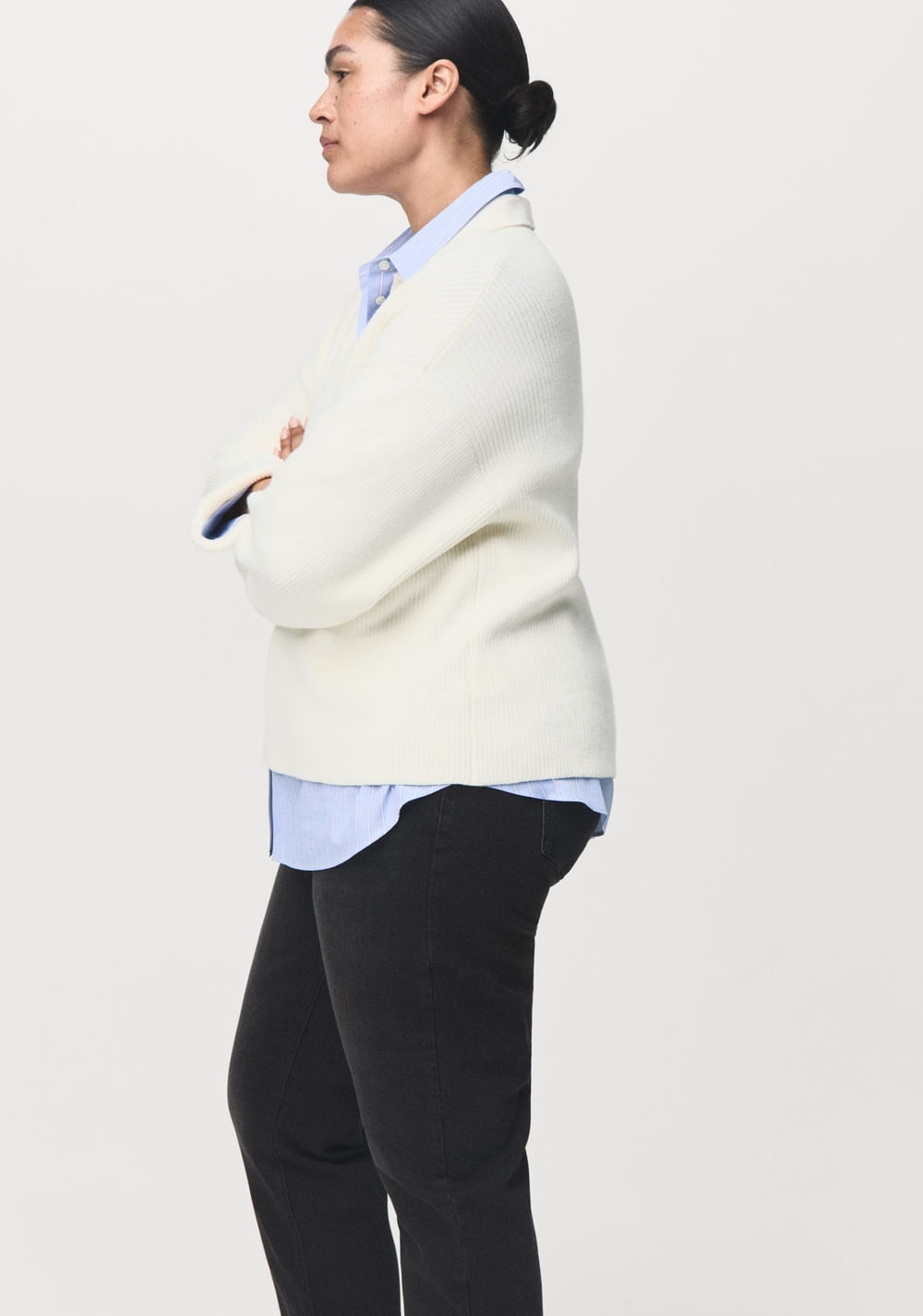 Jeans Newmom Confort Tiro Alto Mango 9