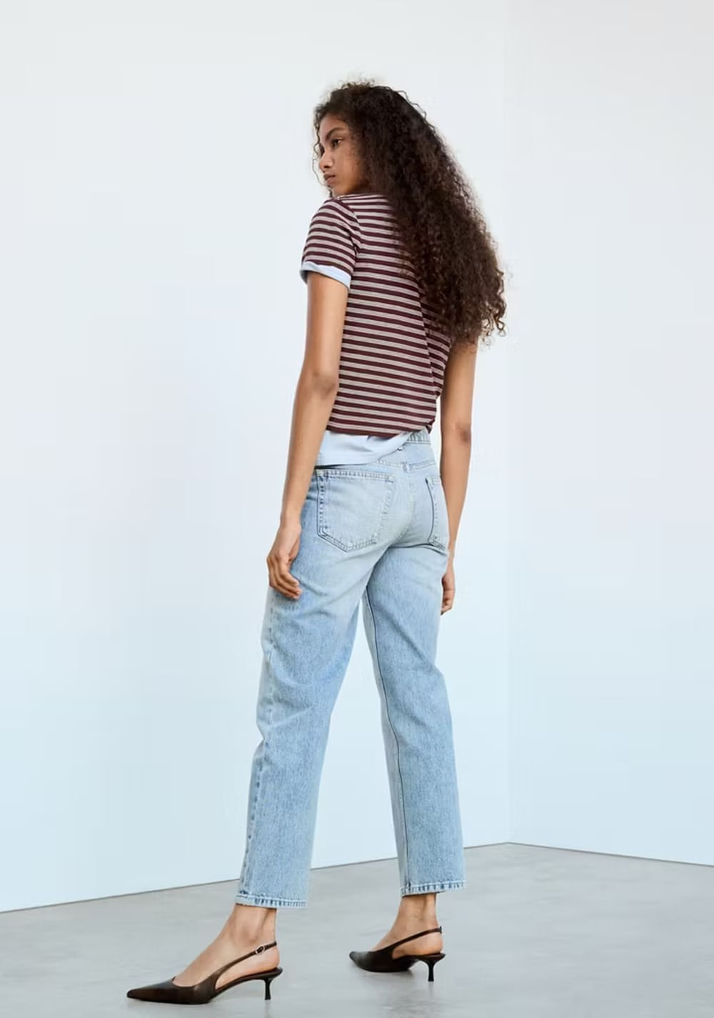 Jeans Rectos Tiro Medio Mango 3