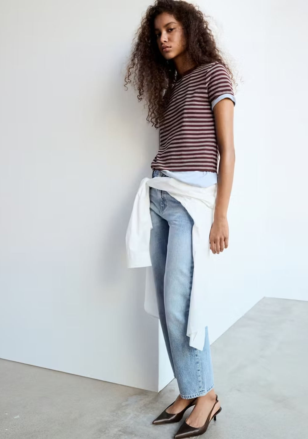 Jeans Rectos Tiro Medio Mango 4